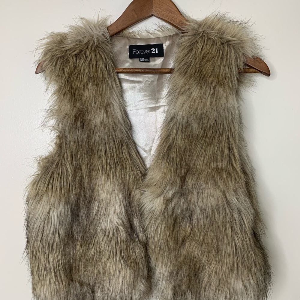 Forever 21 Faux Fur Vest